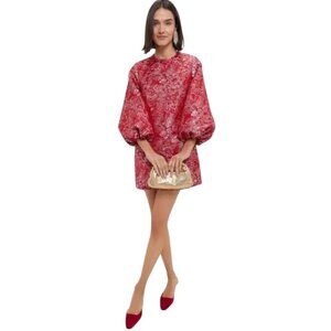 Hyacinth House ( Tuckernuck ) - Jacquard Janie Mini Dress, Size XL, Red